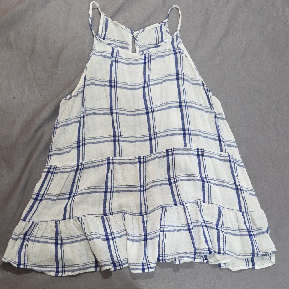 Maurices Blue And White Striped Peplum Top